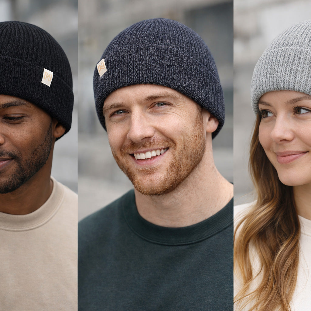 Norfolk Norwick merino wool beanie 3 pack, view 3