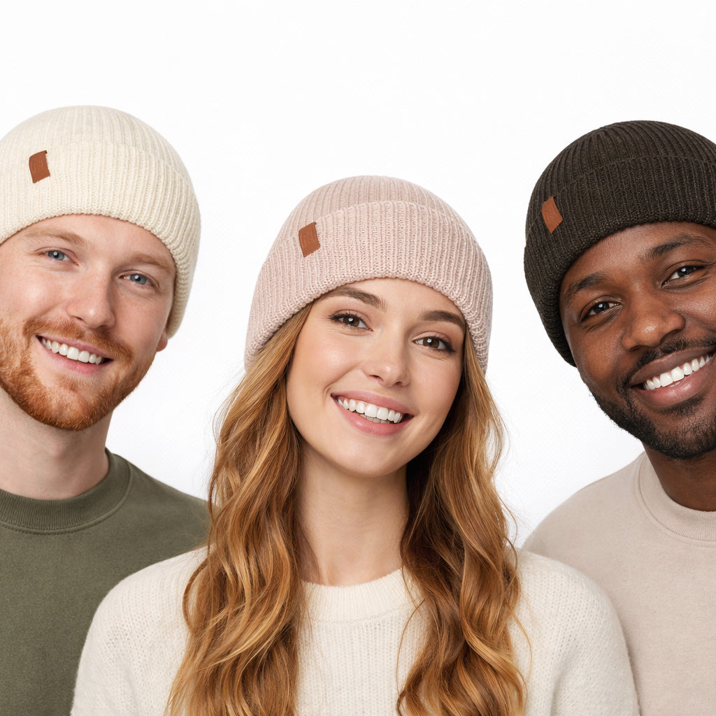 Norfolk Norwick merino wool beanie 3 pack, view 4